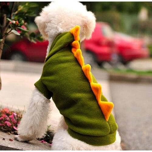 Dinosaur Pet Clothing Cute Funny Pajamas Pet Costumes Jumpsuit Dog Cat Clothes Coat Jacket Dog Hoodies Puppy Jersey Small Dogs