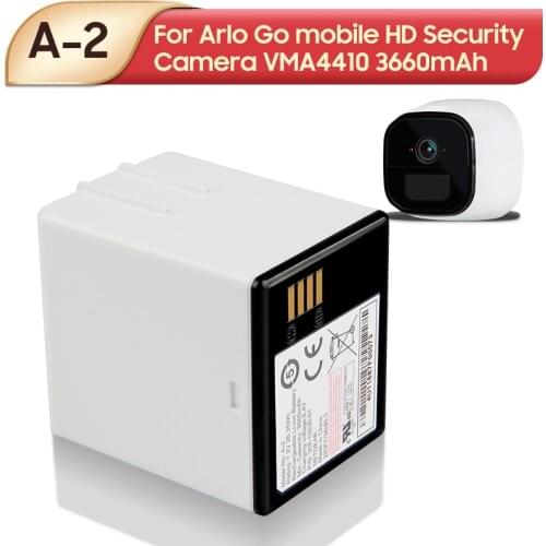 Original Replacement Battery A-2 For Arlo Go mobile HD Security Camera VMA4410 Camera Batteries 3660mAh