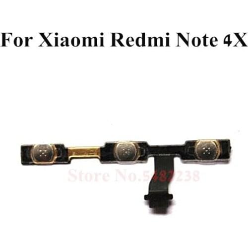 Original Power ON OFF Volume Side Buttons Flex cable For Xiaomi Redmi Note 4X NT4X Side Key connector Replacement