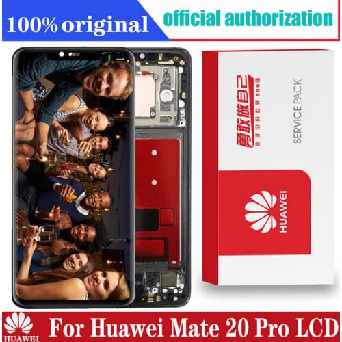 Original 6.39'' Display with frame fingerprint Replacement for Huawei Mate 20 Pro LCD Touch Screen LYA-L29 Digitizer Assembly