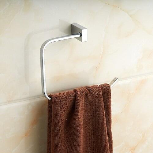 Vidric silver minimalist bathroom towel racks full of copper bathroom towel ring metal pendant