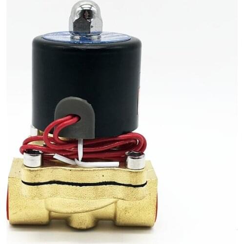 SNS Brass Solenoid Valve 2W160-15 Normally Closed 1/2'' Thread Size 2/2 Way Pneumatic Valve