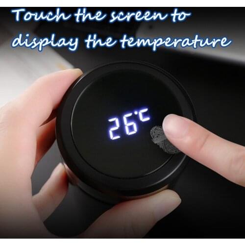 500ML Smart Mug Temperature Display Stainless Steel Water Thermal Bottle With LCD Touch Screen Waterproof gift Cup Thermo cup