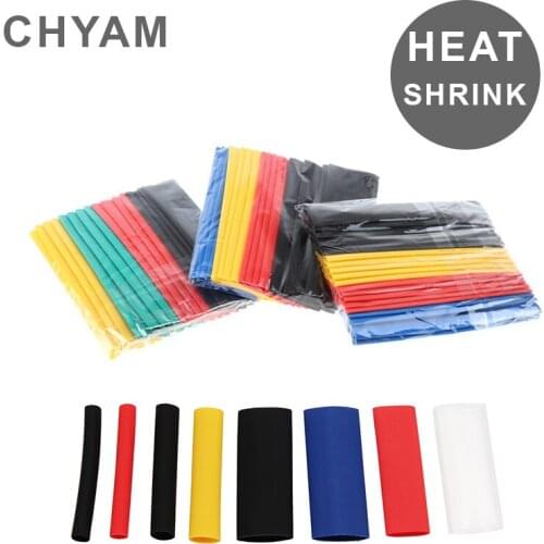Heat Shrink Tube Cable Sleeve Tubing Wrap Shrinkable 2:1 Set Kit Ties Reusable Fastening Wire Organizer Cord 127/280/328/530pcs