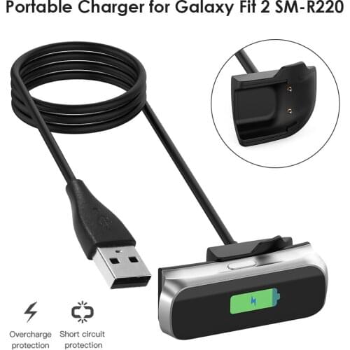 Charge Wire Device Smart Bracelet Watch Wristband Charging Cable Wire for SAMSUNG Galaxy Fit2 SM R220 USB Charger Cable