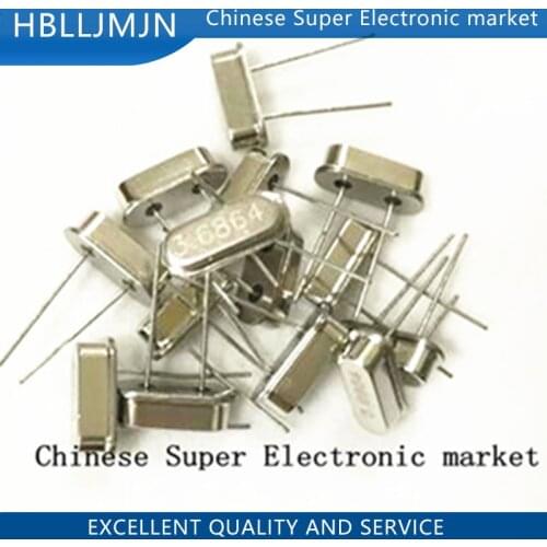 10pcs 3.6864MHZ HC-49S DIP-2 quartz resonator crystal