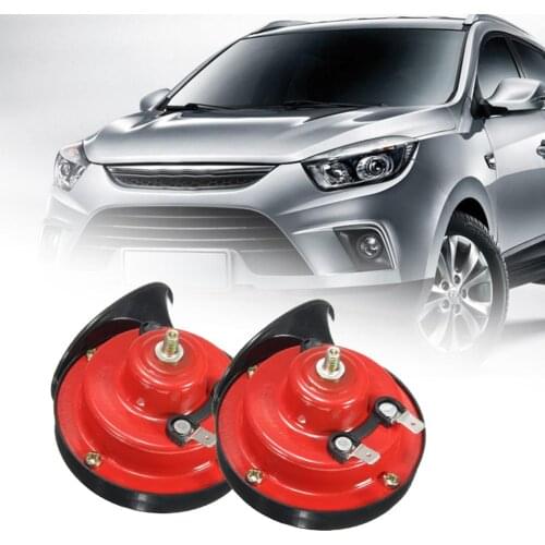 2Pcs Waterproof 12V Universal Auto Car Vehicle Snail Air Horn Loud Sound Siren