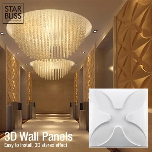 3D Tile Panels Mold Plaster Wall Stone Wall Art Decor 3D Wall Sticker Living Room Wallpaper Mural Bedroom Decoraing room 30x30cm