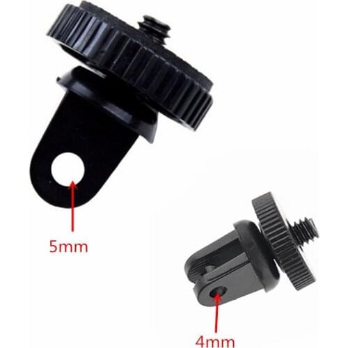4mm 5mm Tripod Mount Adapter For Gopro Camera Mount to 1/4 Thread for xiaomi yi Gopro Hero 4 3+ 3 2 1 Action Camera Converter