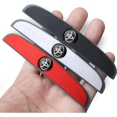 4Pcs Car Door Rearview Mirror Anti-Collision Strip Stickers Accessories For Toyota Auris Avensis Chr Corolla Camry Verso Sienna