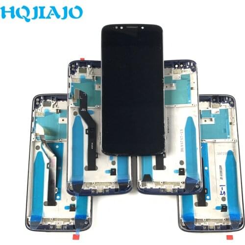 5 PCS For Motorola Moto G6 play XT1922 XT1922-3 XT1922-4 Lcd Screen Display Touch Digitizer With Frame Assembly