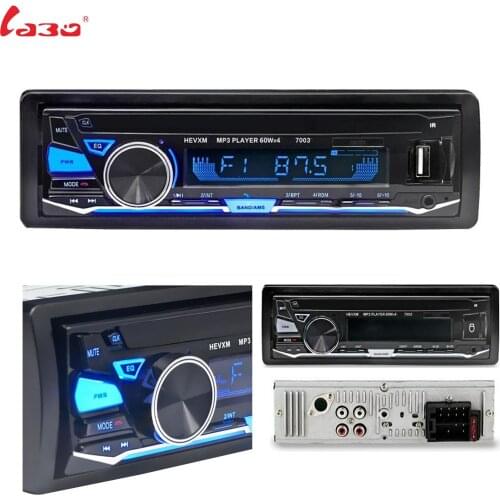 Car Radio Stereo Player Bluetooth + Microphone Phone AUX-IN MP3 FM/USB/1 Din/remote control 12V Car Audio Auto Sale New