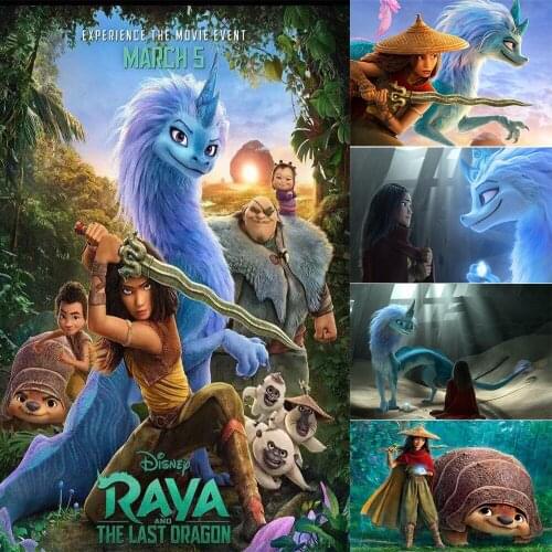 Disney 5D DIY Square Diamond Painting "legend Of The Dragon" Cartoon Character Rhinestone Embroidery Mosaic Decorative Painting