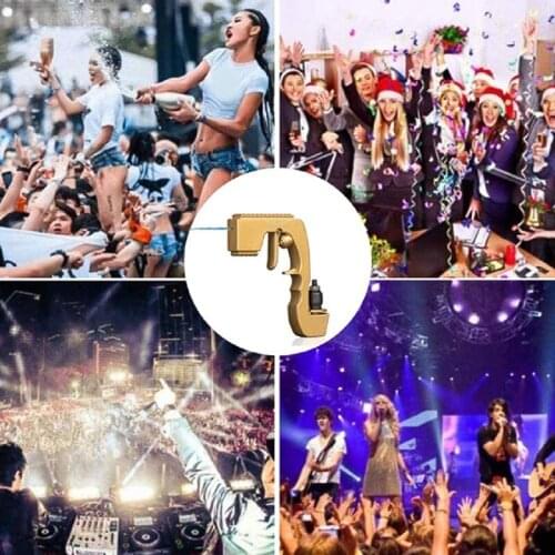 2nd Generation Champagne Wine Ejector Dispenser Alloy Soda Beer Champagne Pistol Fountain Bottle Pourer Club Party Champagne Gun