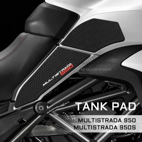 For DUCATI MULTISTRADA 950 950S 2019 - 2021 2020 2019 Motorcycle Non-slip Side Fuel Tank Stickers Waterproof Pad Rubber Sticker