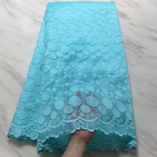 Hot Sale African Lace Fabric With sky blue Stones 2019 Fashion French Lace Fabric Nigerian Fabric Bridal High Quality For Women