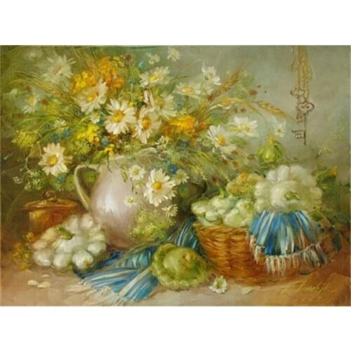 Diamond Embroidery Paintings Rhinestones Pasted diy Diamond painting Free Shipping printed classic Daisy flower picture A5909R