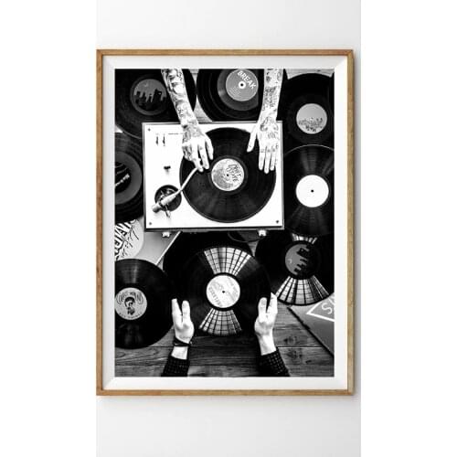 Canvas Nordic Pictures Home Decoration DJ Disc Player Paintings Wall Art HD Prints Creative Hotel Poster Modular For Living Room