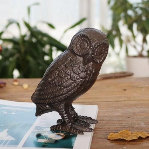 American retro owl small ornaments home decorations creative cute indoor living room wine cabinet furnishings