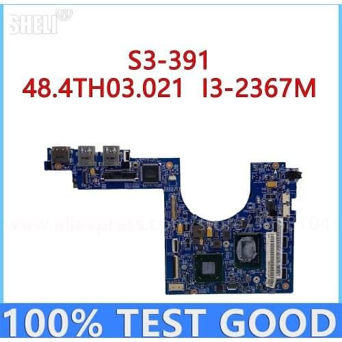 For Acer Aspire S3 S3-391 MS2346 S3-371 Laptop Motherboard With I3-2367M CPU HM2-CR UMA 48.4TH03.021 12201-2 Mainboard