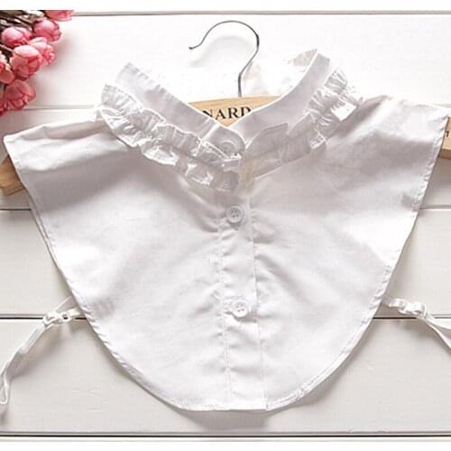 Fashionable Ladies Fancy latest weater retro Sweet cute wild fake collar shirt style art simple cotton shirt collar