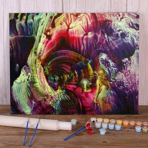 Abstract Journey To The Unknown DIY Painting By Numbers Kit Oil Paints 40*50 Painting On Canvas Decorative Handiwork