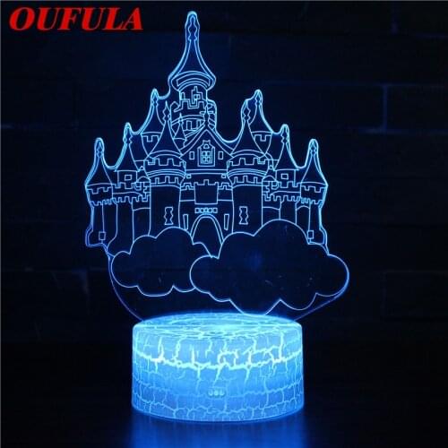 Night LED Lights Novelty 3D lamp Cute Toy Gift 7 Color Abstract Artist Graphics Cartoon Atmosphere Lamp For Children Kids Room