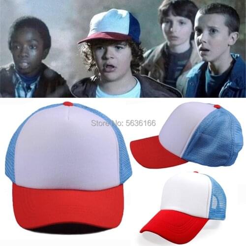 Stranger Things Drama Cosplay Snapback Caps Baseball Mesh Trucker Cap Hat Adjustable for Kids & Adult