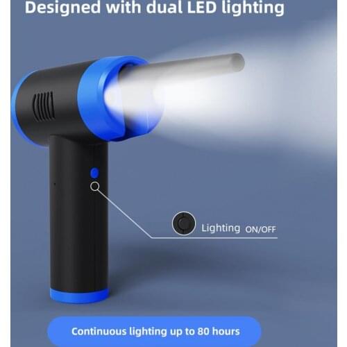 Portable Powerful Handheld Electric Dust Blower Cleaning Tools Air Duster Cordless for Computer