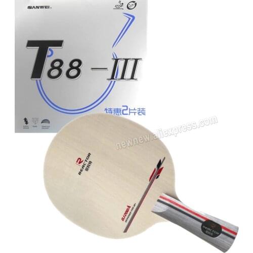 Table tennis racket Reactor DJ200 table tennis blade with 2Pieces Sanwei T88-III Corbor Table Tennis pingpong rubber