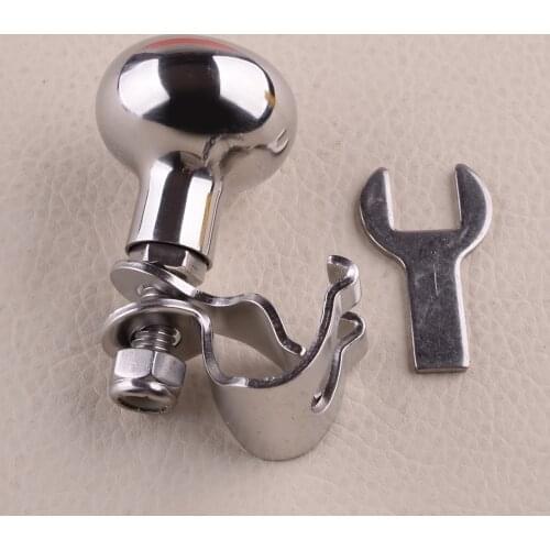 Steering Wheel Grip Aid Handle Spinner Knob Control Assist Ball Booster Stainless Steel Car Boat Accessories
