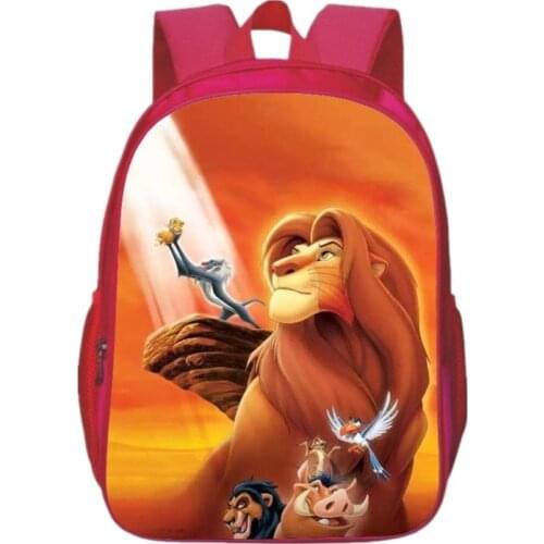 2021 Genuine Disney The Lion King Backpack Simba Cartoons Printing Breathable Waterproof Student School Bags Boys Birthday Gifts