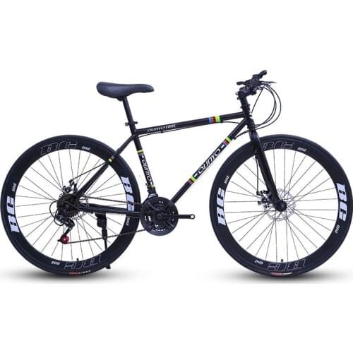 Cycling Bicycle 24 Speed 60 Knife Men and Women Road Racing Double Disc Brakes Pneumatic Tire Solid Tire Adult