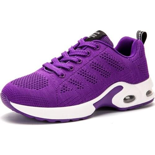 Air Cushion Shoes Woman Jogging Breathable Shoes Fitness Flying Sports Yoga Running Shoes Vogue Version Netting Women Shoes