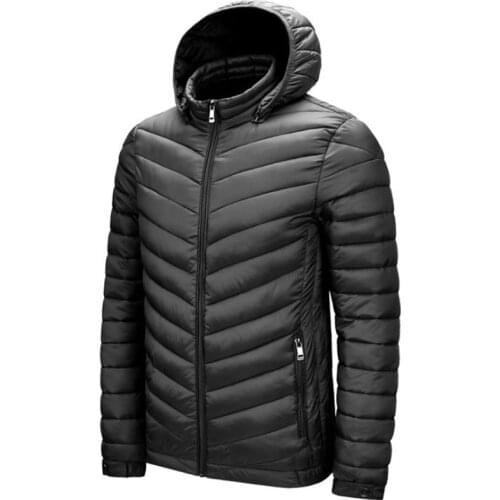 Winter Warm Waterproof Jacket Men New Autumn Thick Hooded Parkas Mens Fashion Casual Slim Jacket Coat