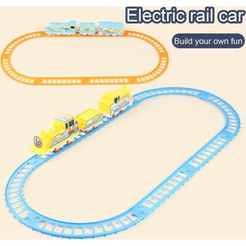 1 Set High Simulated Car Toy Car Model Easy-assembled Stick Control Educational Non-shedding Tracks Train Toy for Student
