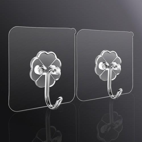 10Pcs Transparent Strong Self Adhesive Door Wall Hangers Hooks Suction Heavy Load Rack Cup Sucker for Kitchen Bathroom