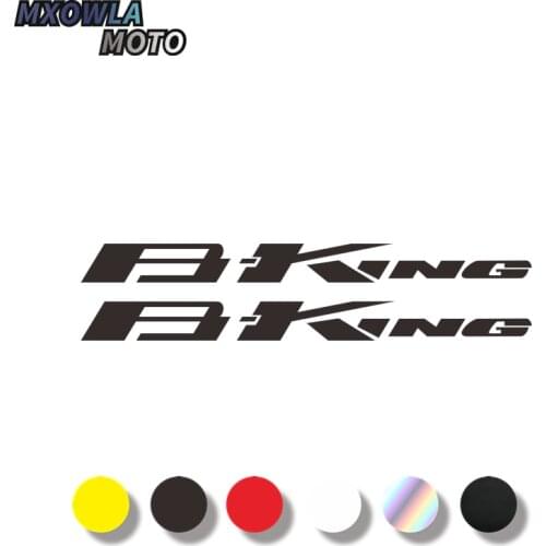 2PCS Reflective Motorcycle Wheels Fairing Helmet Tank Pad Decoration Logo Label Stickers Decals For SUZUKI BKING B-KING