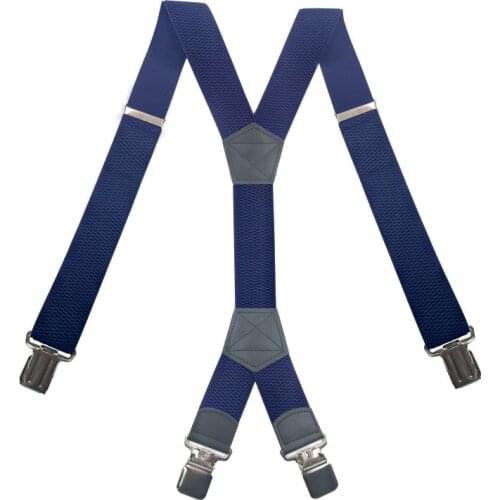 2021 Men Leather 4 Clip Elastic Braces Wedding Shirt Stay Locking Clamps Trousers Suspenders Adjustable Strap Garter Holder Belt