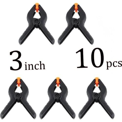 3inch High quality spring clamp DIY Woodworking Tools Plastic Nylon Clamps For Woodworking Spring Clip Photo Studio Background