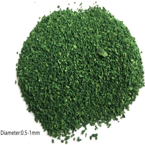 30g/lot Architecture 0.5mm-1mm Wood Tree Powder Flock Deep Green Grass For Ho Train Layout Diorama Building Materials