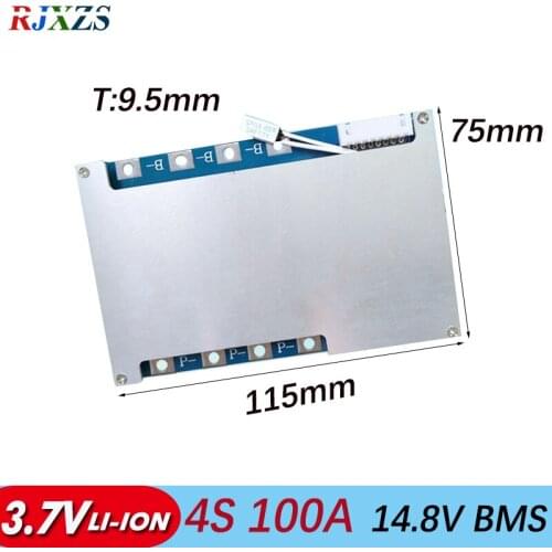 4S 100A 16.8V 14.8V li-ion BMS PCM battery protection board bms pcm with balancing for LicoO2 Limn2O4 li battery