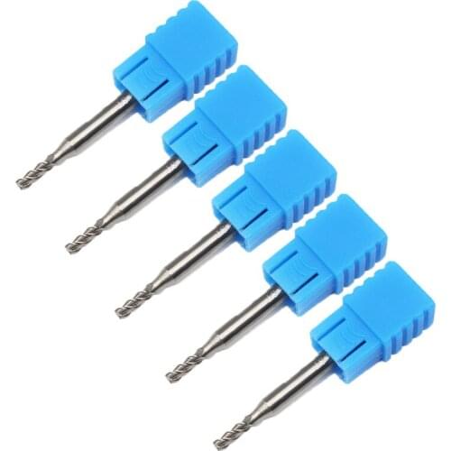 5PCS 2.5mm Aluminum Milling Cutter ENDMILL D2.5X7.5LXD4X50L 3Flute Aluminium End Mill Cutter Extended Milling Router Bit Cutters
