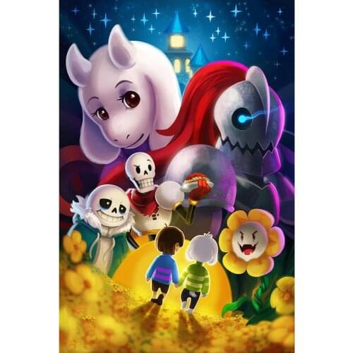 5D DIY Full Round Diamond Painting Cartoon Skeleton Brothers 3D Embroidery Cross Stitch Rhinestone Mosaic Home Decor Art Y455