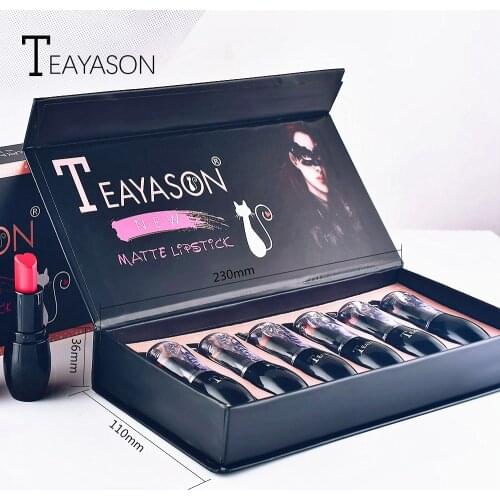 6 Colors Waterproof Long Lasting Velvet Matte Lipstick Moisturizing Lip Balm