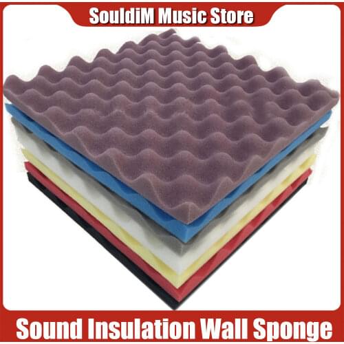 Acoustic Foam Sound Insulation Egg Cotton Polyester Sponge Interior Wall Absorbing SoundProof Studio Foam Panel