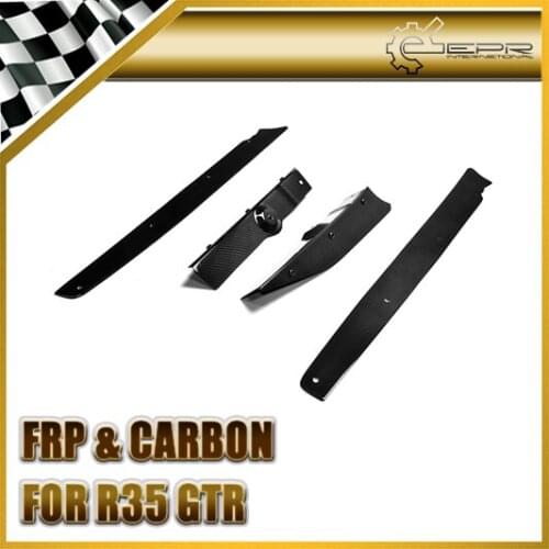 Car Styling For Nissan 2013 R35 GTR VER VRS Carbon Fiber Rear Diffuser Vertical Fin (4Pcs)