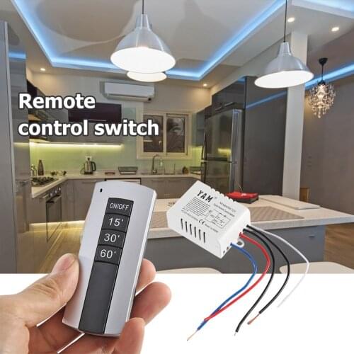 ON/OFF Lamp Remote Control 15 30 60 Timer Switch Transmitter Receiver Wireless UVC Lamp for Home Sterilizer Disinfection Deodor