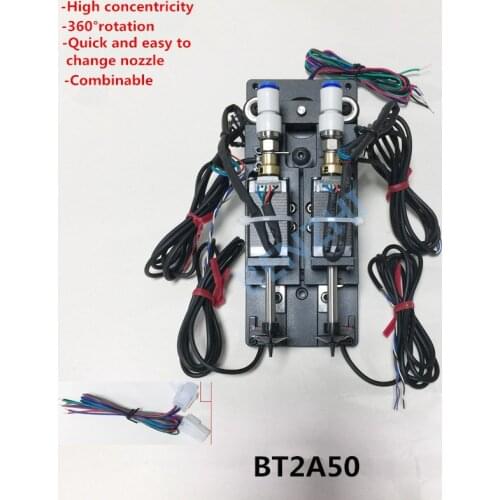 BT2A50 SMT DIY mountor connector Nema8 hollow shaft stepper for pick place Double head