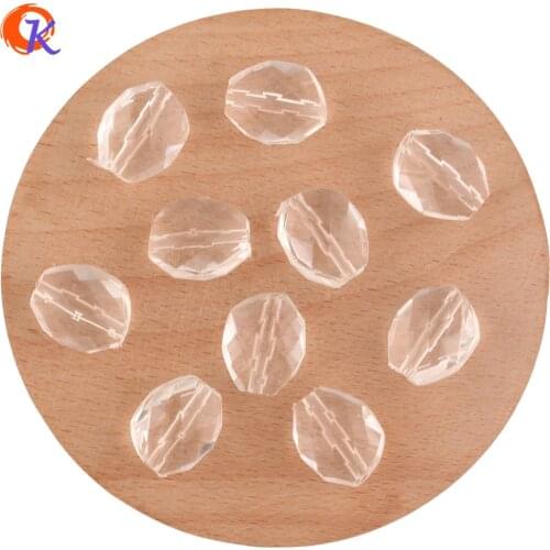 Cordial Design 15x19mm 260Pcs Jewelry Accessories/Acrylic Beads/Hand Made/Irregular Shape/Clear Bead/DIY Making/Earring Findings